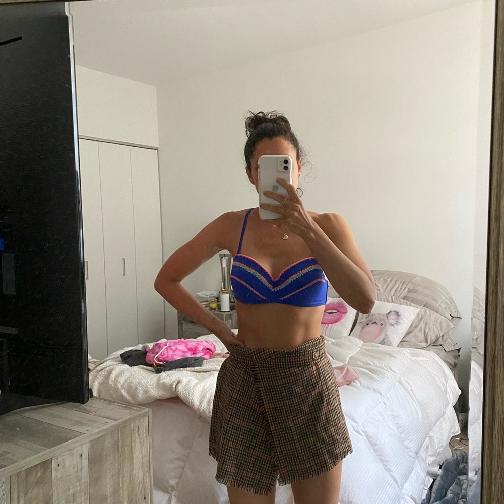 Shade & Shore vibrant blue bikini top